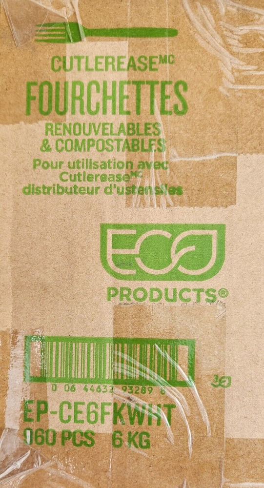 ECO-Products 960-Piece Cutlery EP-CE6FKWHT For Cutlerease Dispensing System Fork
