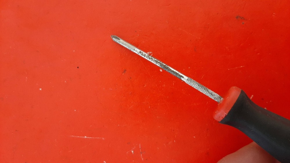 Snap-on Tools SGDP300A #0 Phillips Screwdriver Red Soft Grip Handle Engraved