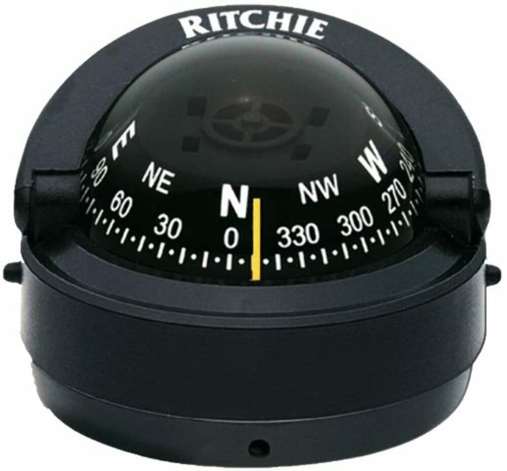 Ritchie Explorer Compass S-53  Boat Traditional Black Surface Mount Light