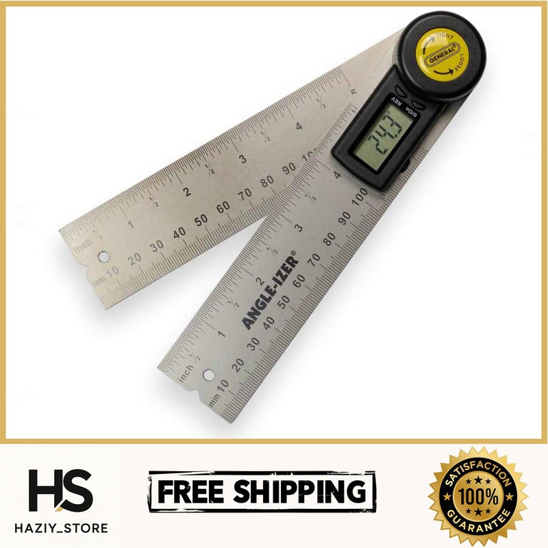 General Tools 5" Digital Reversible Angle Finder w/ LCD Display & Angle Lock