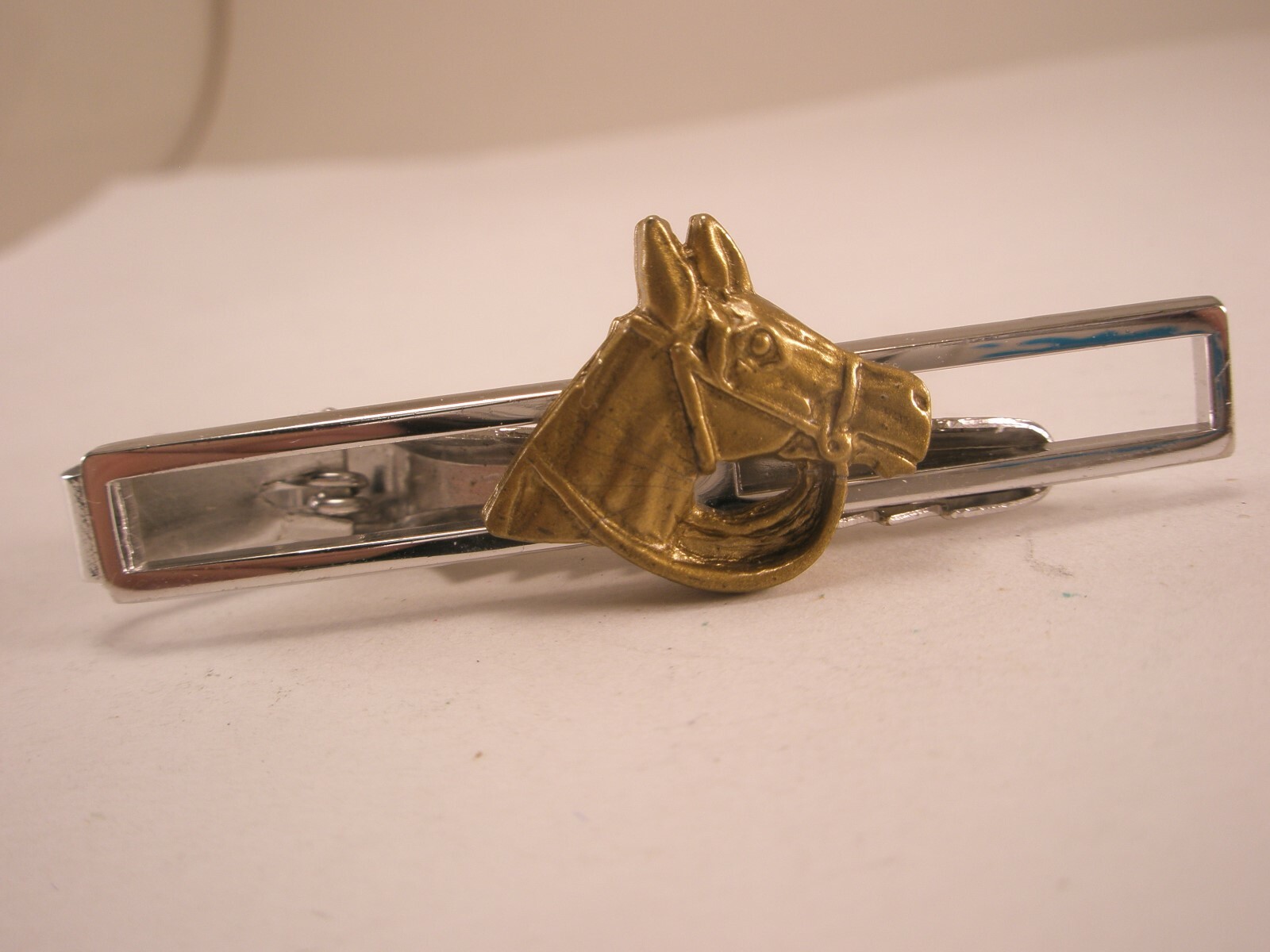 Horse Head Vintage ANSON Tie Bar Clip stallion mare hunter jumper gelding animal