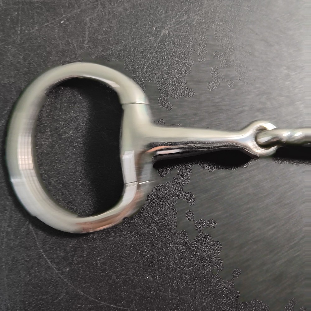 Stainless Steel Eggbutt Single Jointed Snaffle Bit