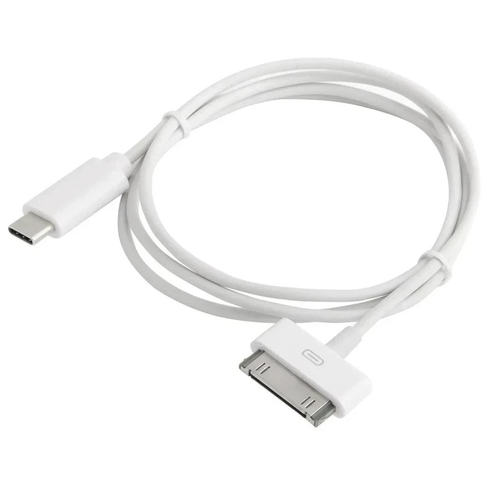 30-Pin to USB C Adapter Cable for Iphone, Ipad, Ipod – 3Ft (Next-Generation Data