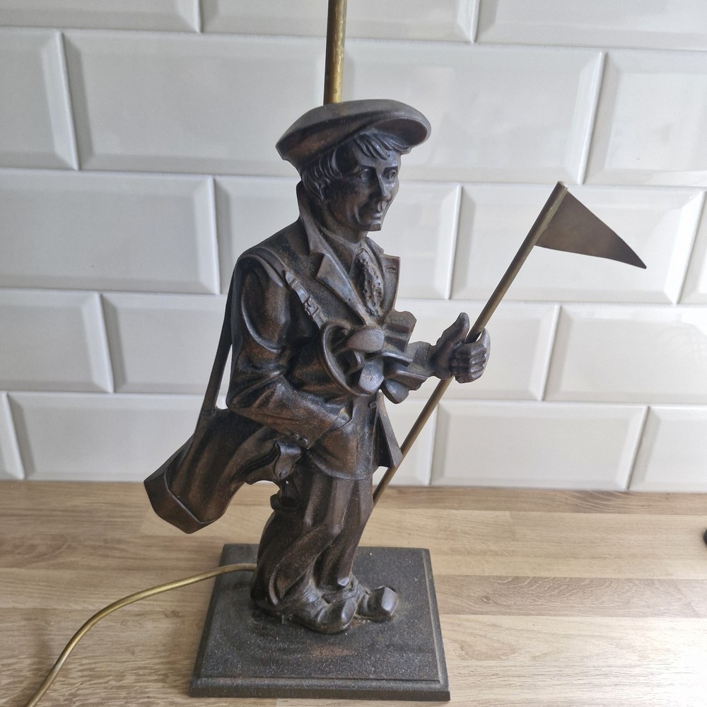 Cast Iron Golfer Table Lamp