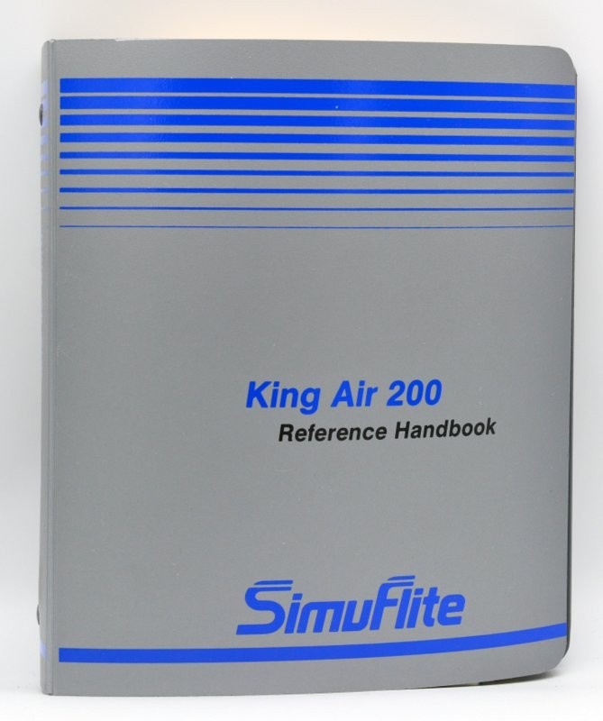 SIMUFLITE KING AIR 200 REFERENCE HANDBOOK, 1985