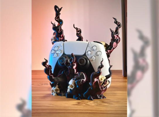 Creepy Halloween themed Controller Stand