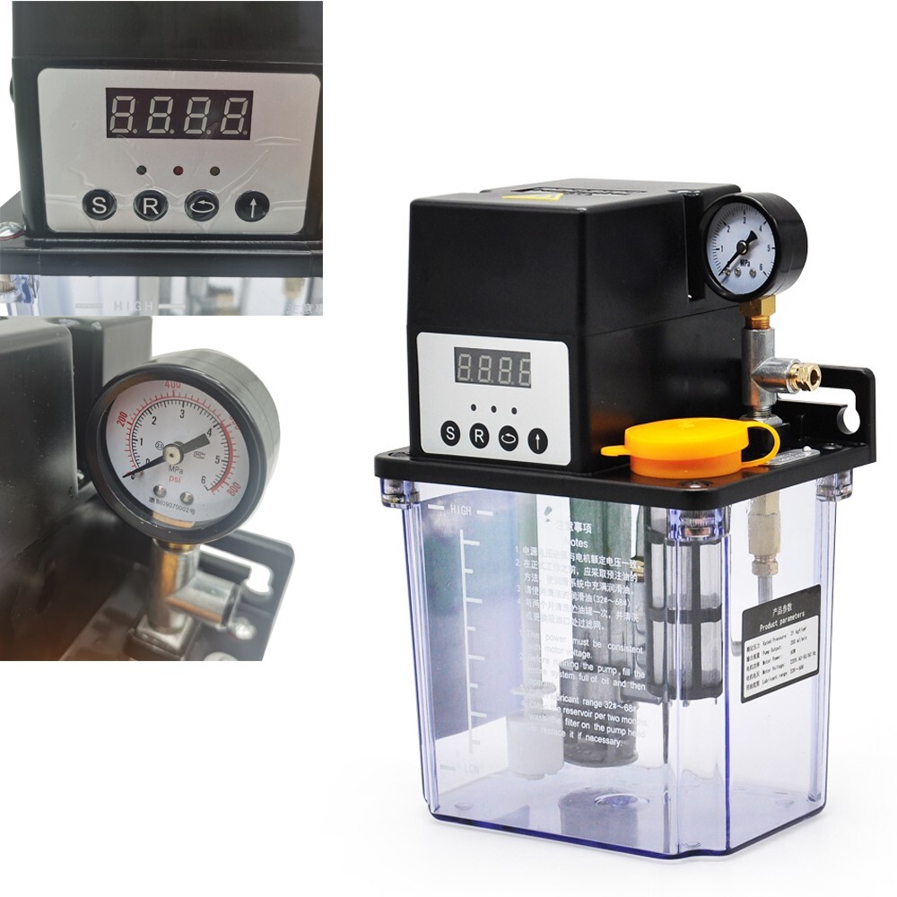 2L 220V Electric Automatic Lubrication Pump With Pressure Testing 35W SPC System