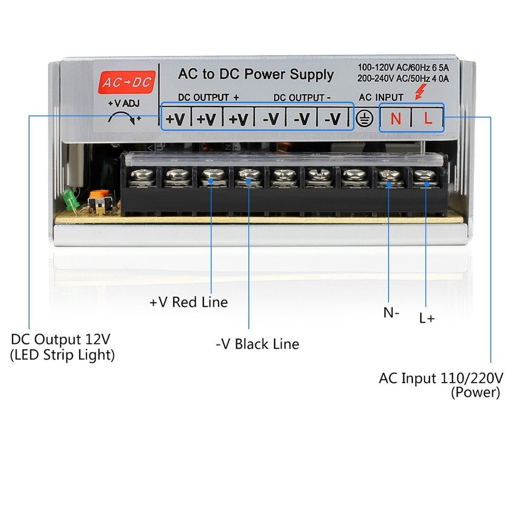 360W 12V 30A Switching Transformer - AC to DC Adapter for Electronics Projects