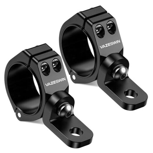 2PCS Solid UTV Whip Light Mount, Aluminium Alloy Thickened UTV Flag Mount,