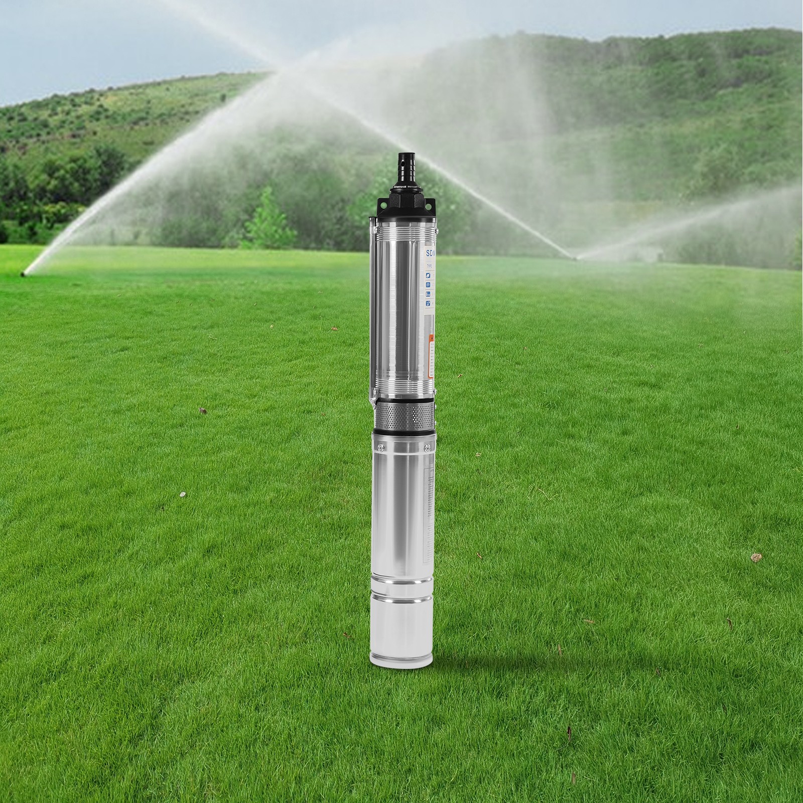 110V 0.5HP Submersible Deep Well Water Pump Stainless Steel 16GPM 157ft New