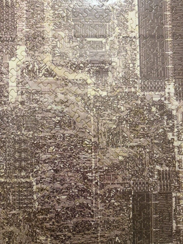 The Intel 8086 Framed Puzzle- An 8-bit Microprocessor Wall Art