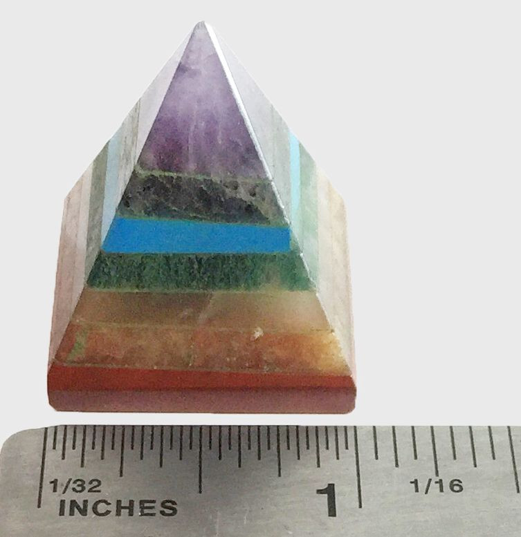 Set of 5 7-Chakra Pyramids