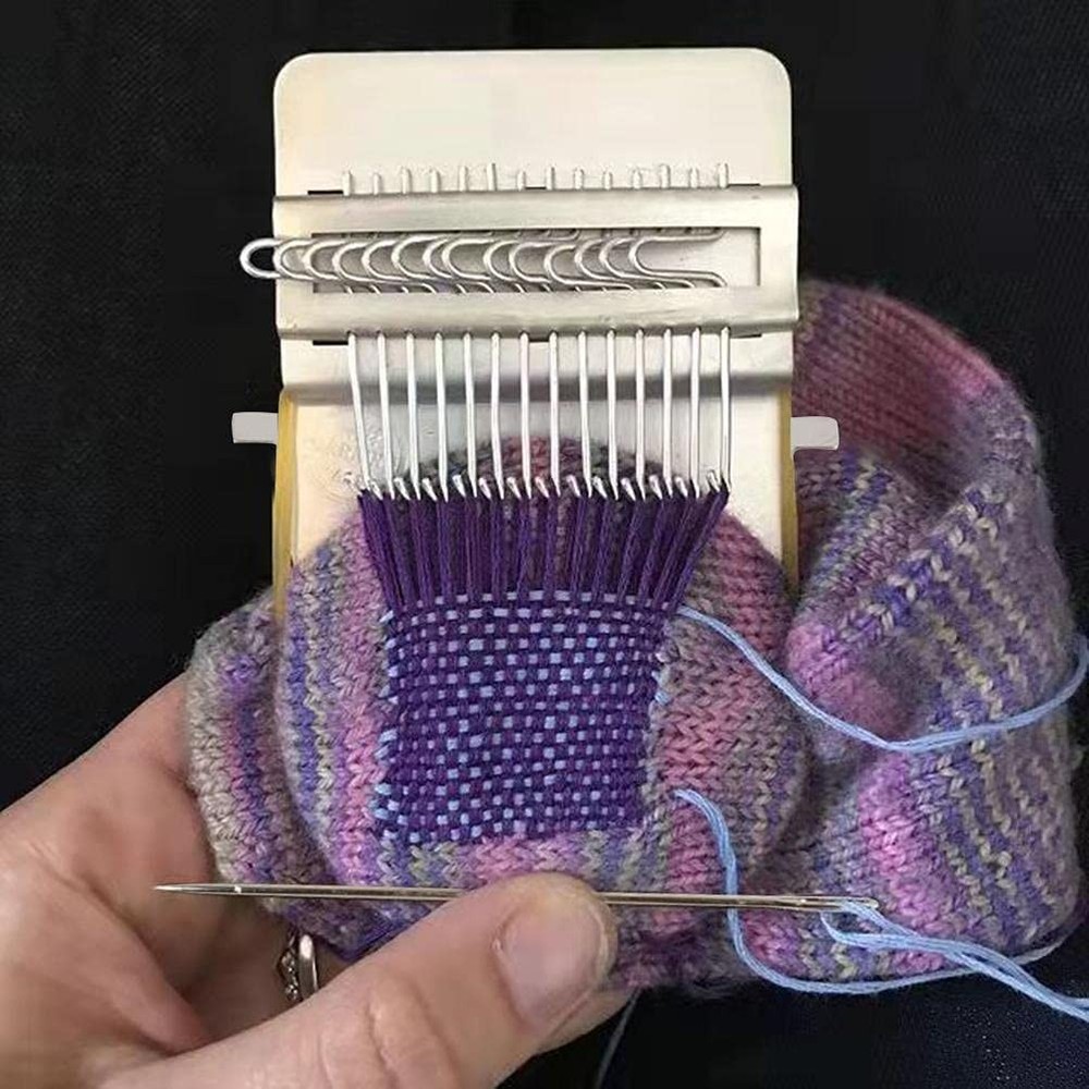 Gazaar Small Loom Speedweve Type Weave Loom Tool,Darning Mini Loom Quickly Machi
