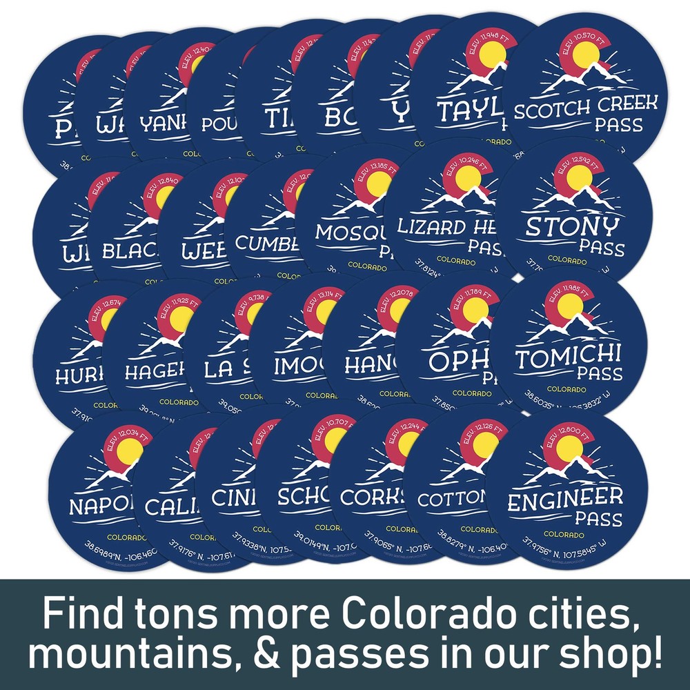 Imogene Pass Colorado Stickers