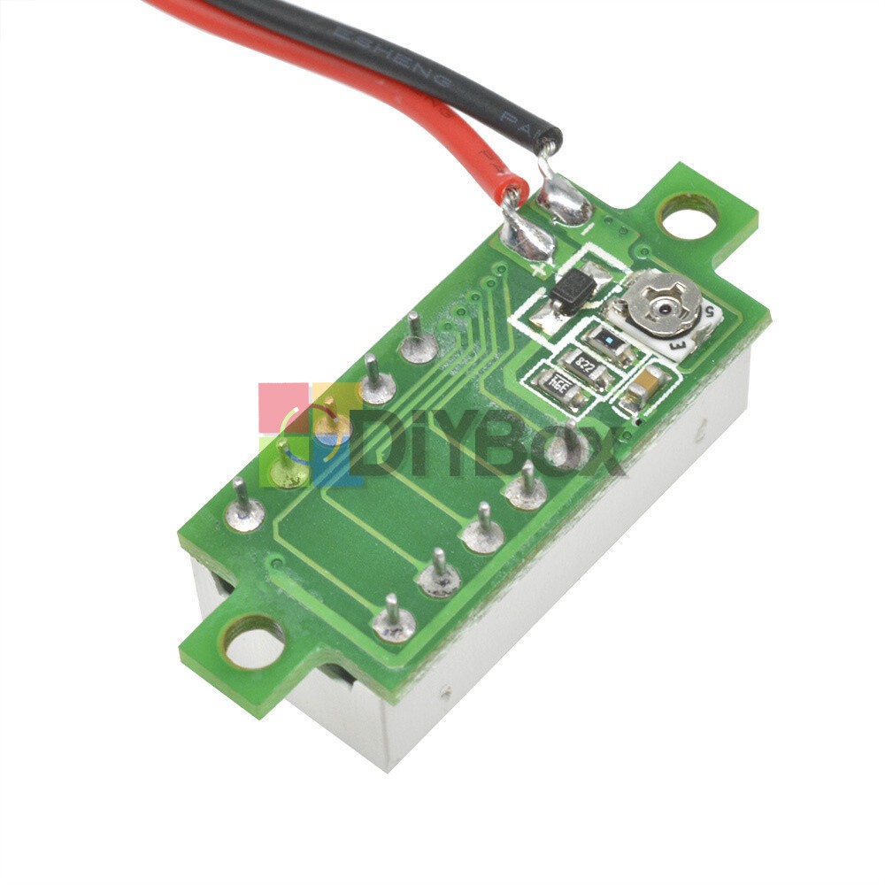 [10PCS] 0.28" Mini 2Wire Voltage Meter Red LED Panel 3-Digital Display Voltmeter