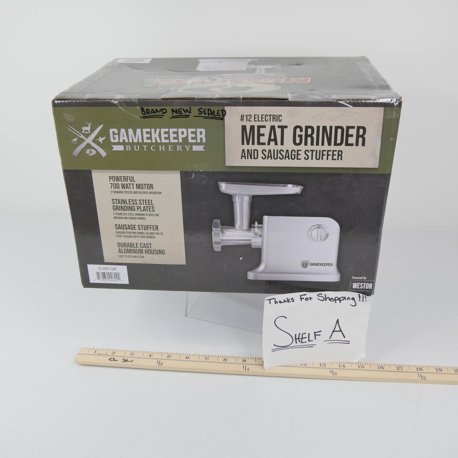 Gamekeeper Butchery #12 Electric Meat Grinder Sausage Stuffer 700W 33-2001-GKF