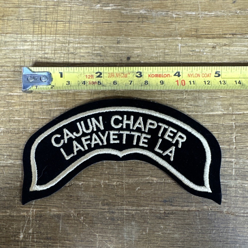 Harley Davidson HOG Cajun Chapter Lafayette LA Vest 5”x 2" Patch