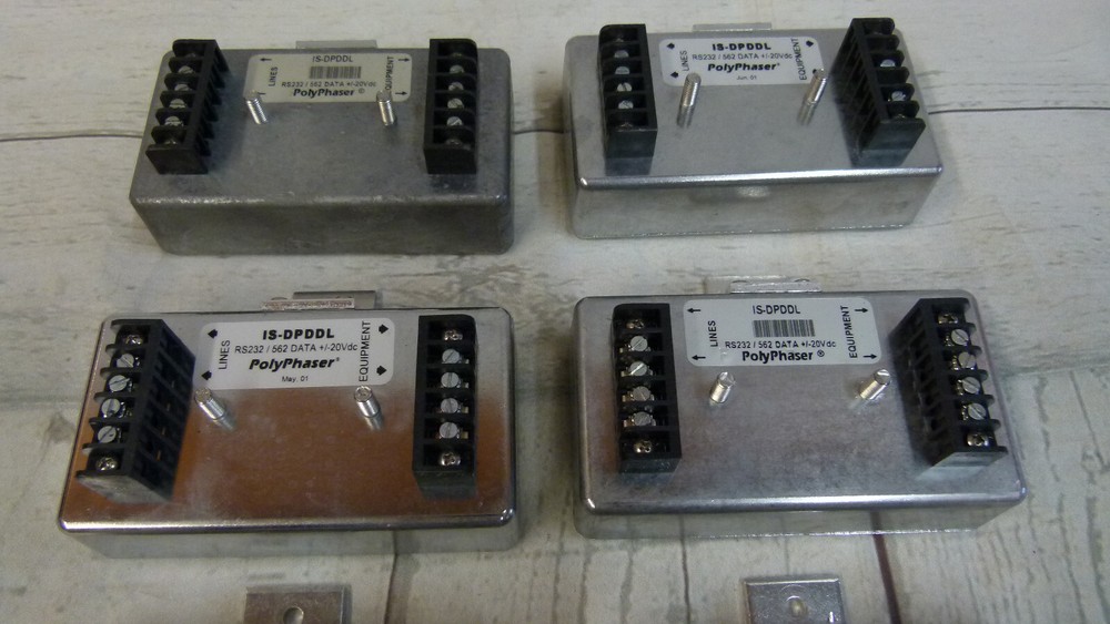 Lot of 7 - Polyphaser IS-DPDDL RS232/562 DATA Impulse Suppressor/Protector
