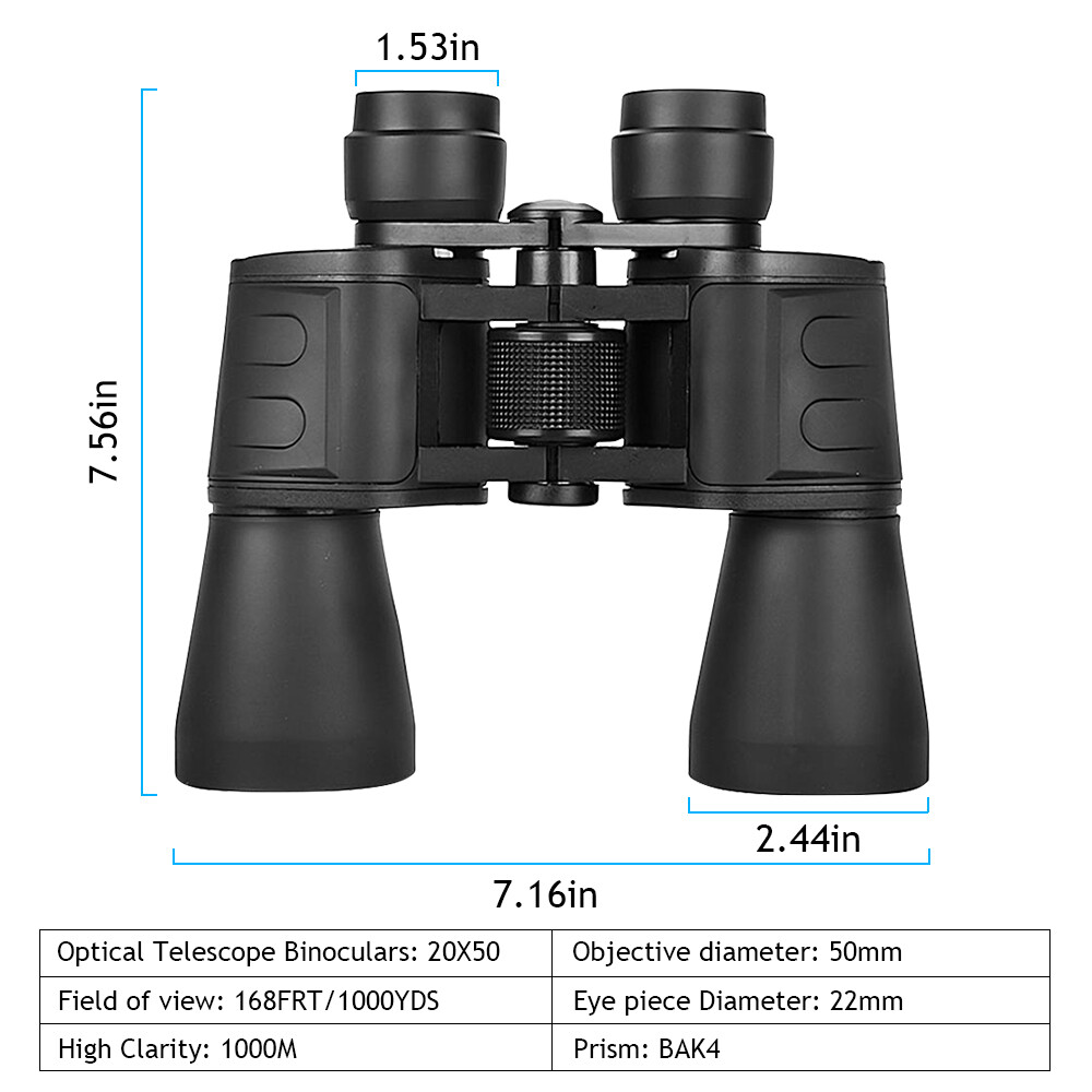 100X180 Zoom Binoculars Day Night Vision BAK4 Prism High Power Waterproof + Case