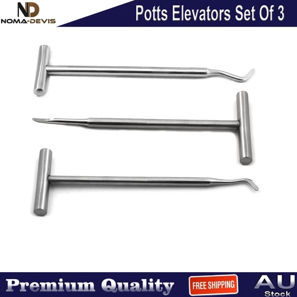 Dental Potts Elevators Oral Surgery Tooth Roots Extraction Surgical Instruments