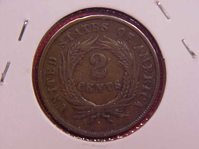 1865 TWO CENT PIECE - VF - SEE PICS! - (N8082)