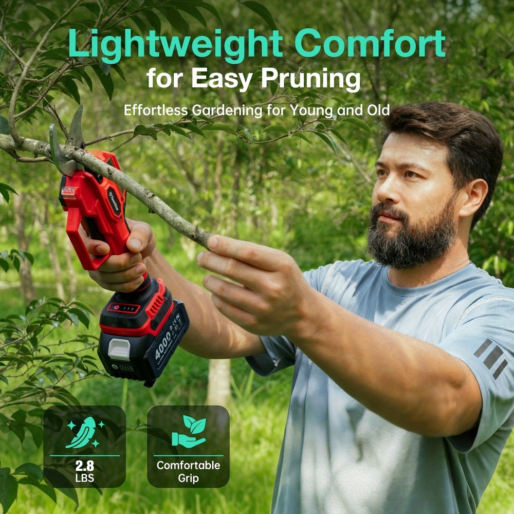 Taskstar Cordless Chainsaw ,Electric Pruning Shears Scissors, Brushless Cutter