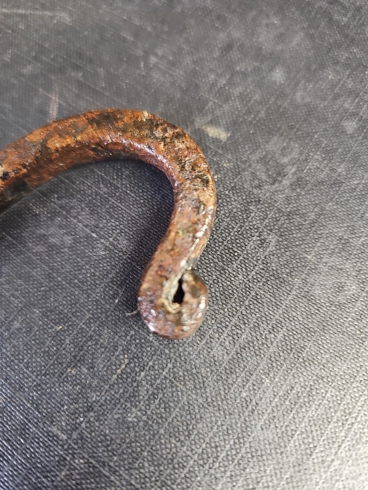 Antique 18th C Wrought Iron S Hook Blacksmith Made