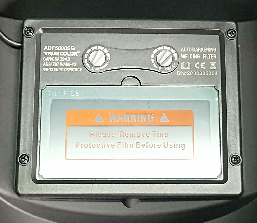 New auto darkening welding helmet filter