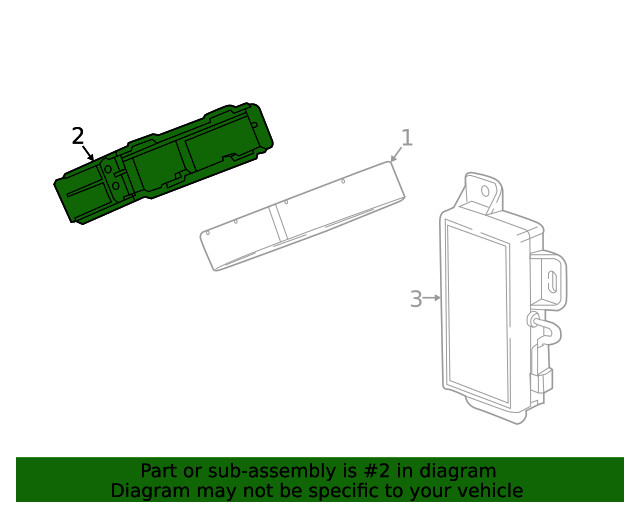 Genuine GM Control Module Bracket 42616262