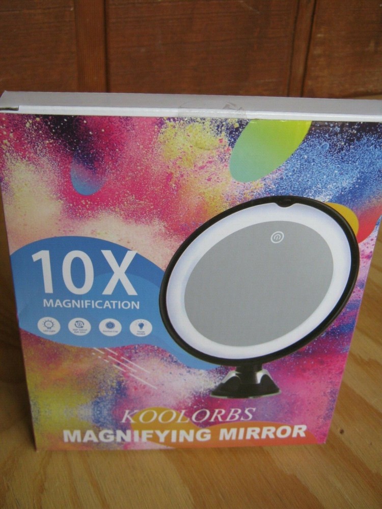 Koolorbs Adjustable Magnifying Mirror ( 10X Magnification ) New
