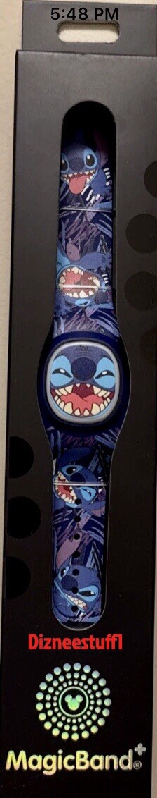 Disney Parks Magic Band Plus +  Stitch Laughing Face Unlinked! New w/ Cable!