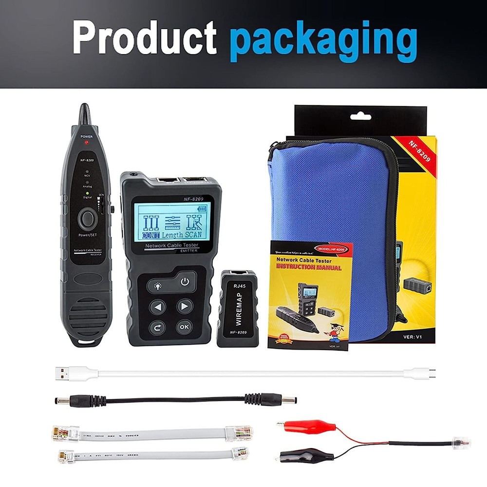 Advanced Cable Tester - PoE Multifunction Wire Tracker Network Cable Tester