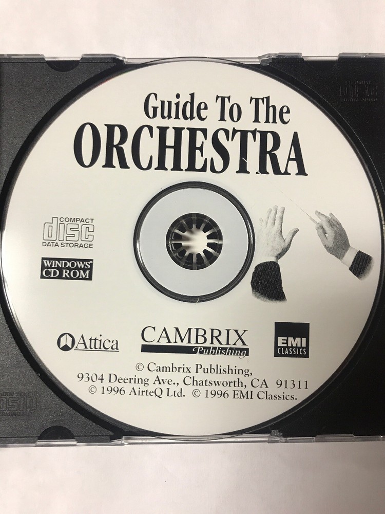 guide to the orchestra windows cd Rom Software 1995