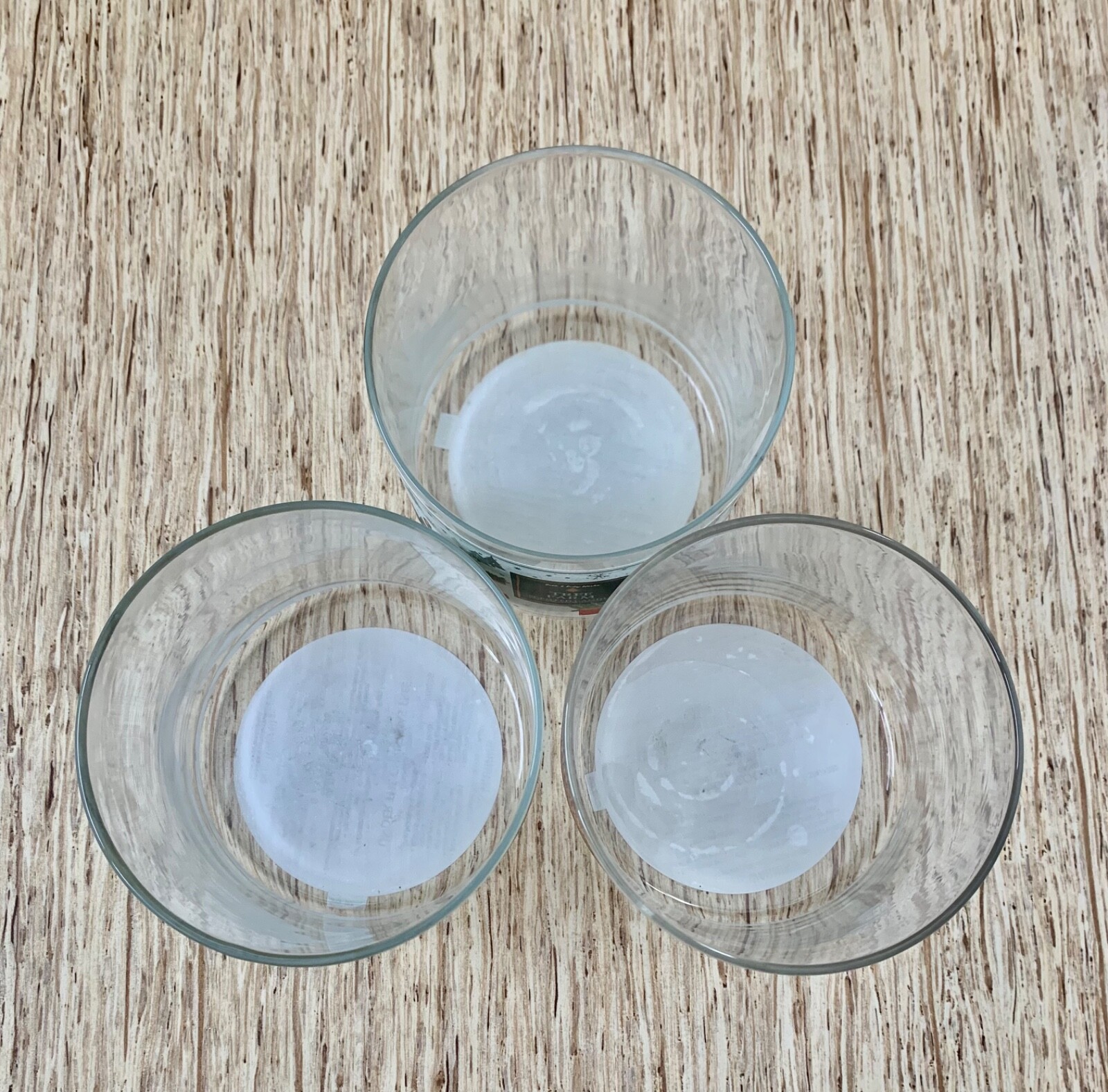 Bath & Body Works 3 Wick Candle Jars Lot of 3 With Lids **EMPTY & CLEANED**