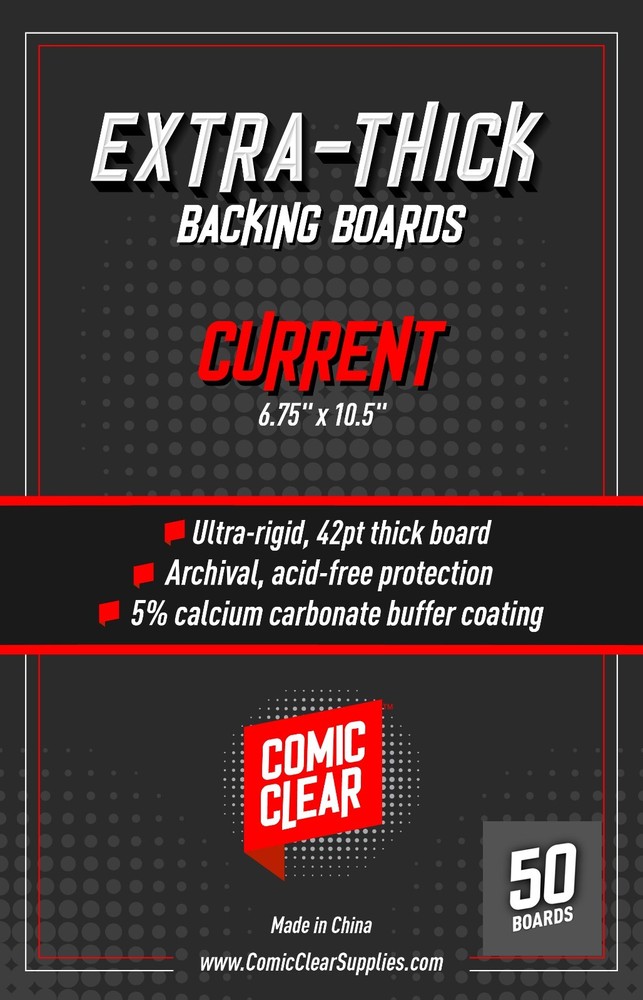 Extra Thick Current Age Comic Book Backing Boards (x50)