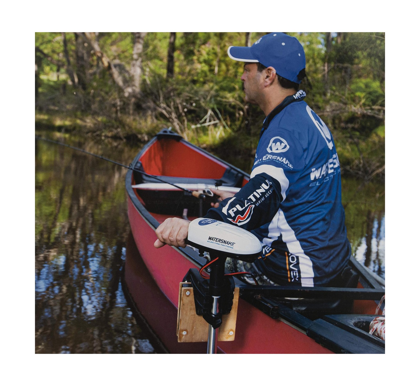 Watersnake T18 ASP - 18 Pound Thrust 12v Electric Saltwater Trolling Motor wi...