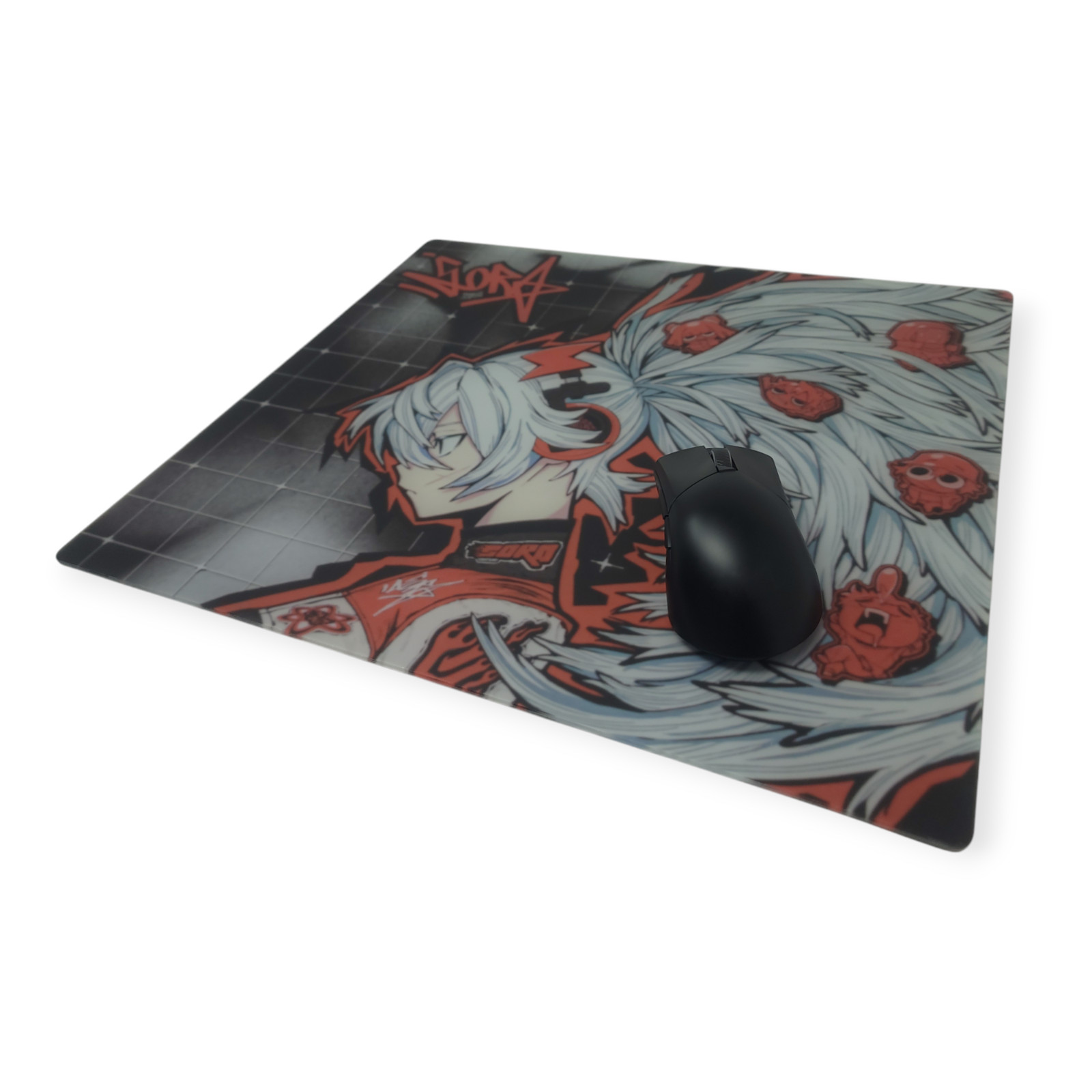 New Drift Sora Glass Mouse Pad Gaming Speed Precision with anti slip back