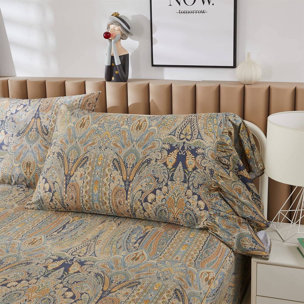 Twin Sheet Set Floral Sheets Ultra Soft Flower Patterned Printed Bed Sheets D...