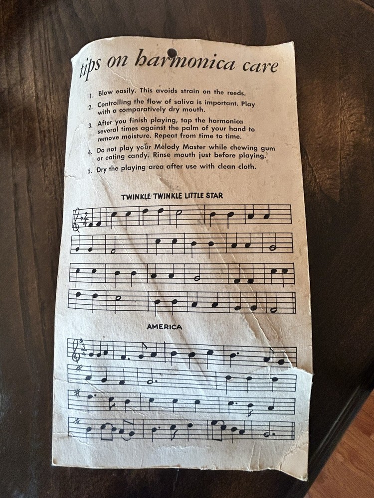 Melody Master Harmonica Made In West Germany