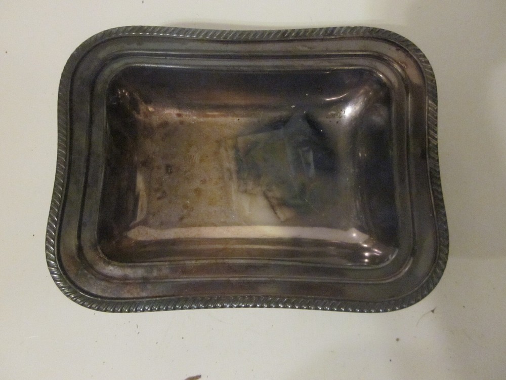 Friedman Silver Co. Silver Plate 9 Inch RECTANGULAR Serving Dish #1271