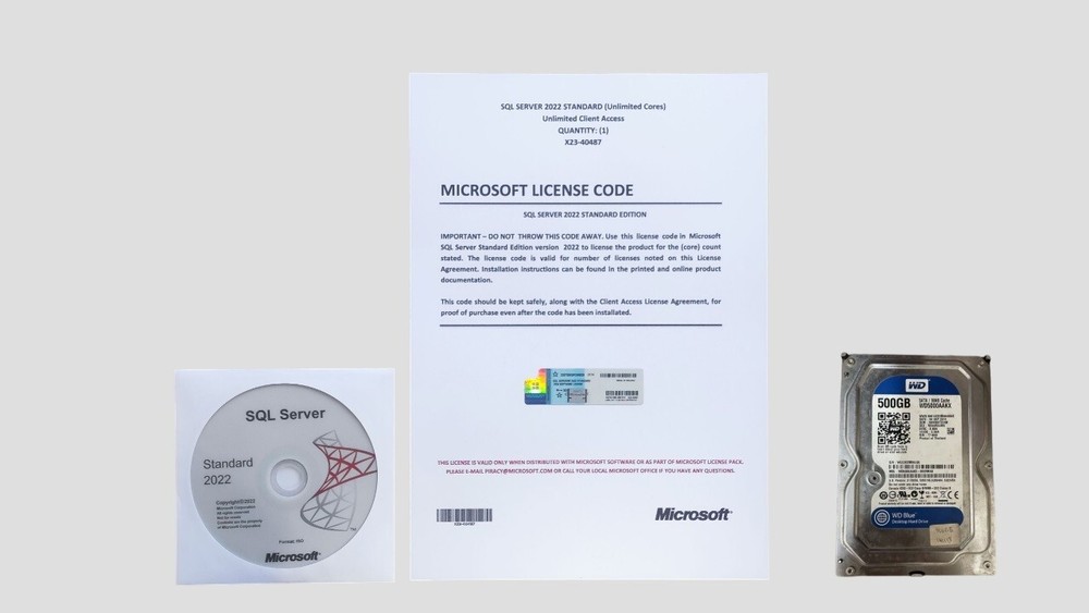 SQL Server 2022 Standard Unlimited Core & Unlimited User CALs with COA