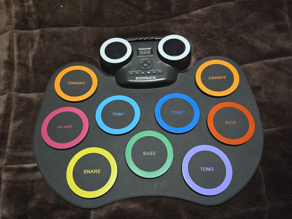 ROCKSOCKI Electric Drum Set, 9-Pad Electronic Drum Set