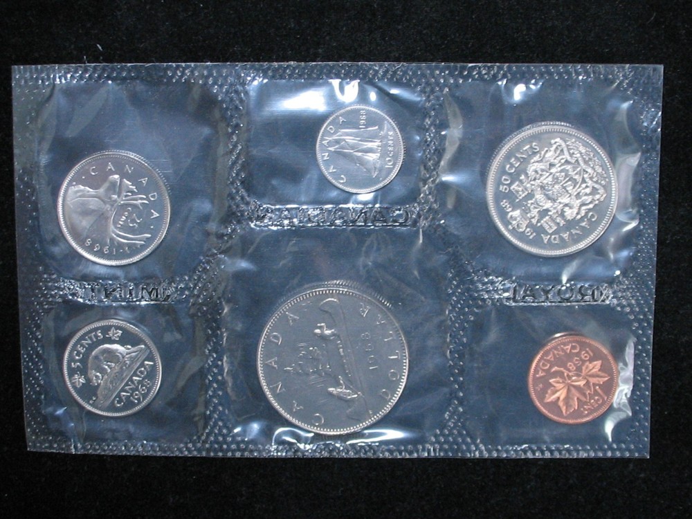 1968 CANADA PROOFLIKE MINT SET * WITH ORIGINAL MINT PACKAGING *