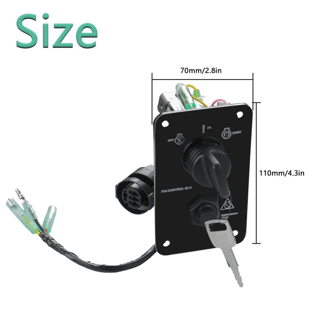Main Switch Panel Single Engine Key Switch Panel Assembly On-Off-Start Contro...