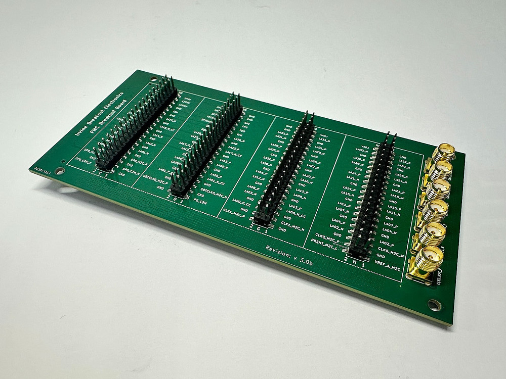FMC LPC Breakout Card for FPGA Debug and Prototyping