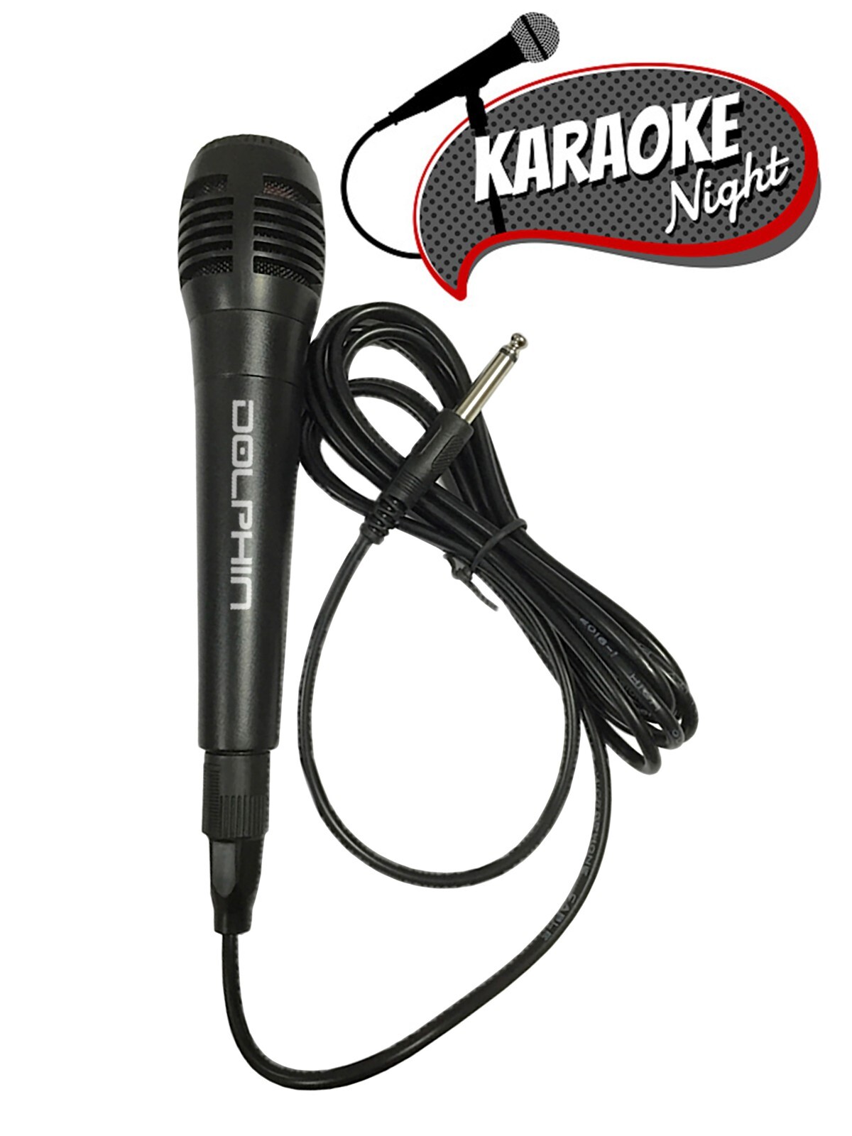 Dolphin MC-3 Wired Karaoke Microphone Unidirectional Dynamic Range 6.5ft Cord