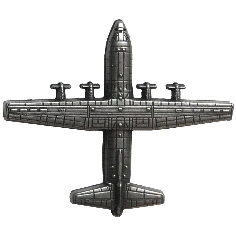 C-130 Hercules Military Aircraft Shaped Challenge Coin