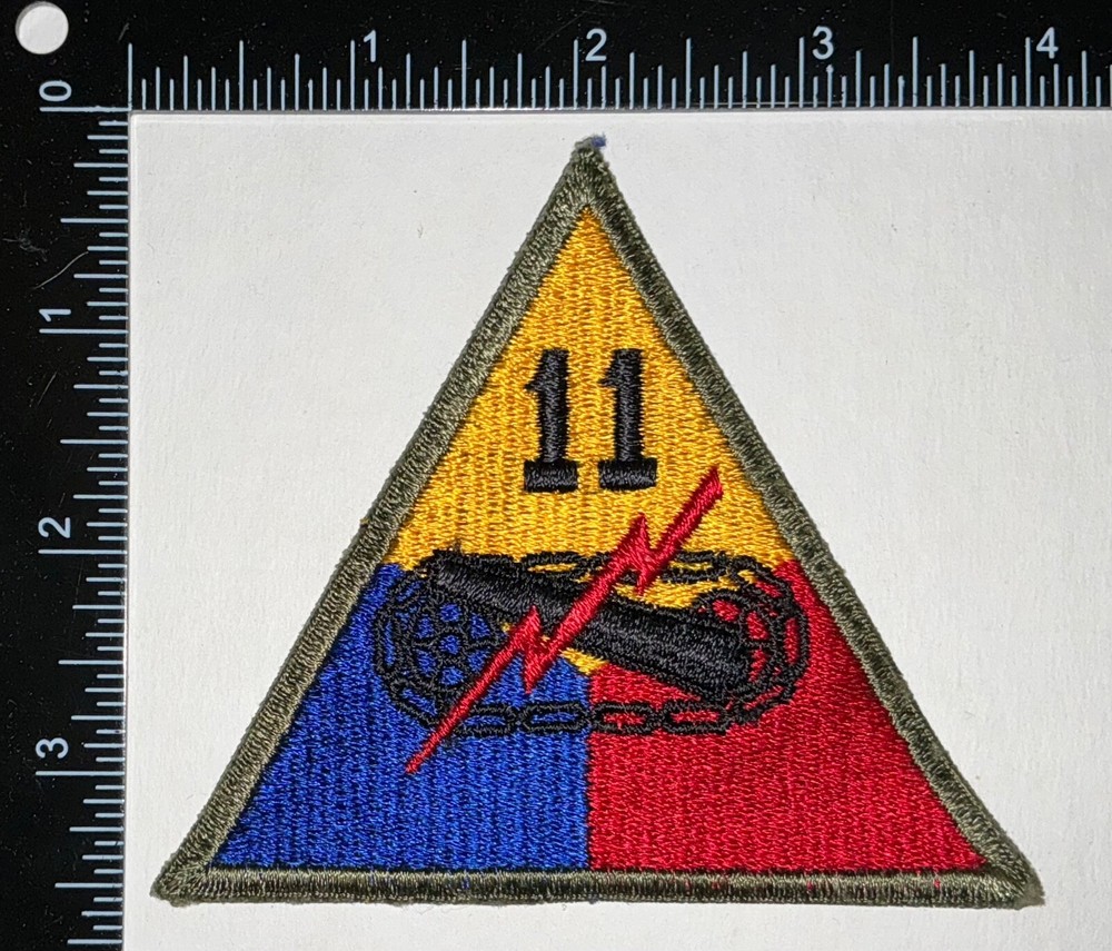 WWII US Army 11th Armored Armor Division Tank Patch