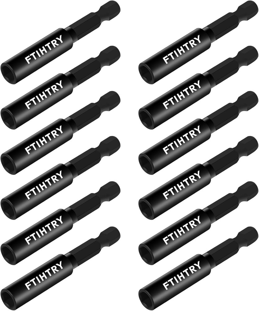 1/4”Magnetic Extension Socket Drill Bit Holder,12pcs Screwdriver Onesize
