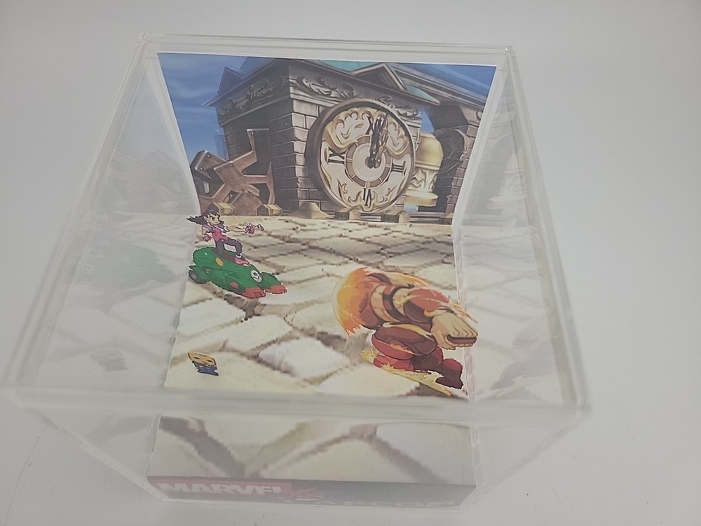 Marvel Vs Capcom 2 3D Cube Handmade Diorama Playstation Video Game Shadowbox